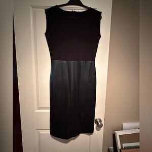 Ann Taylor Classic Black Sleeveless Sheath Dress